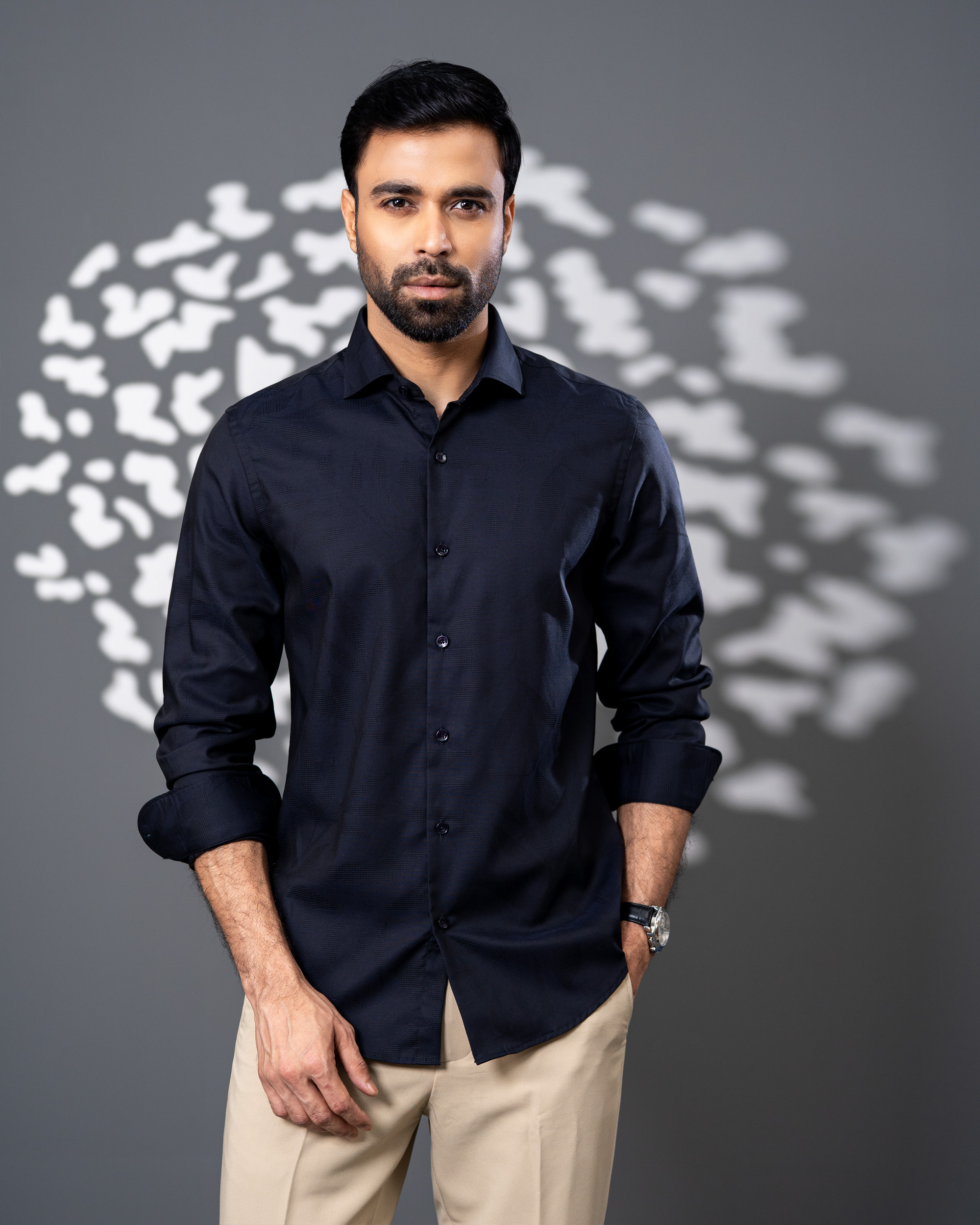 Black Slim Fit Shirt